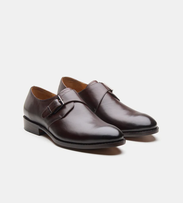 Goodyear Welted Dark Brown Single Strap Monks